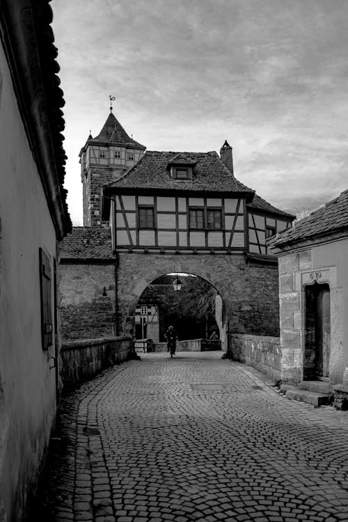 中世纪建筑, 入口, 历史中心 的 免费素材图片