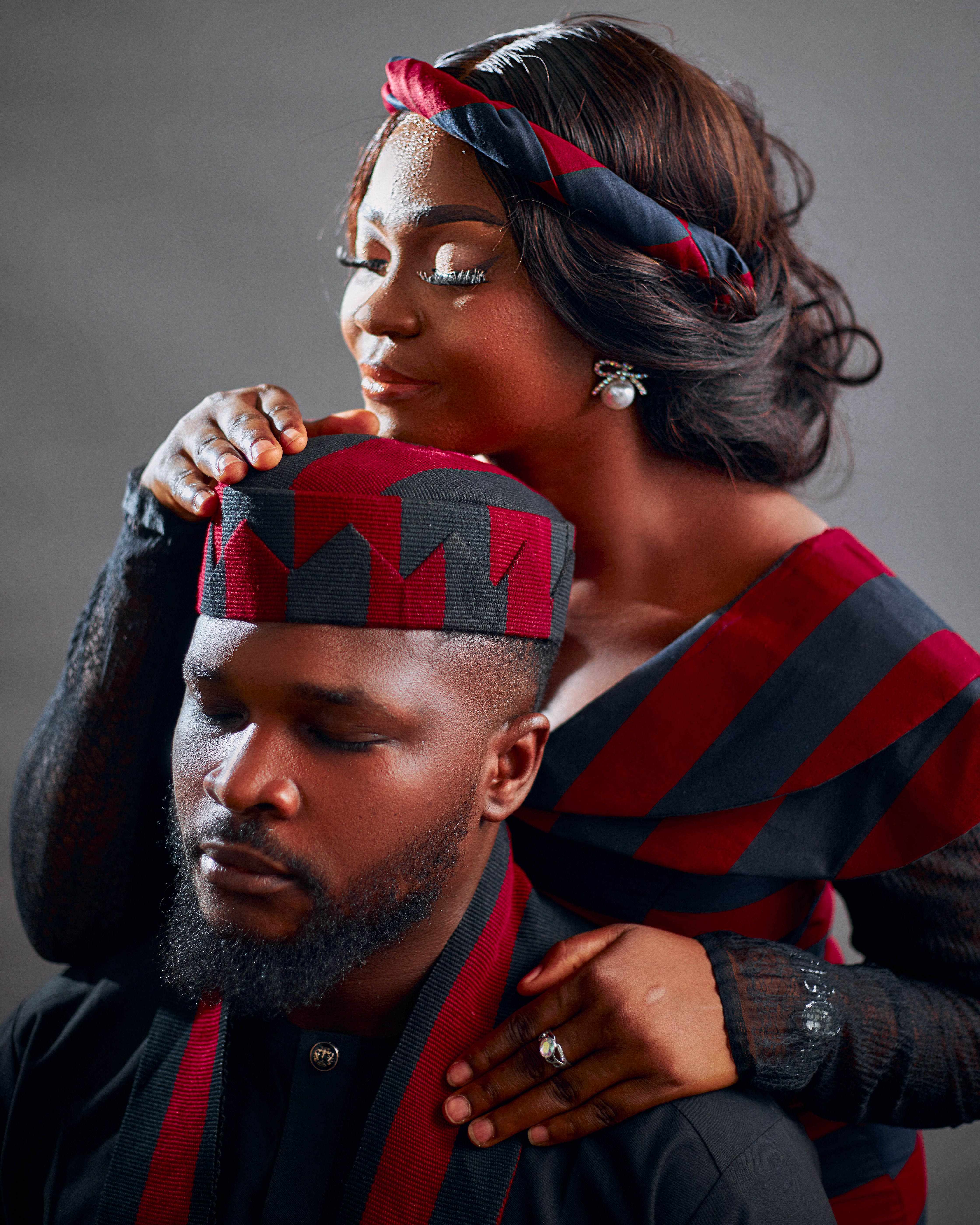 Studio Shot of a Couple Wearing Traditional Clothing · Free Stock Photo