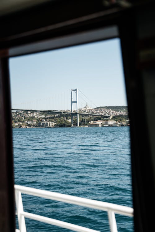 A view of the bridge from a boat