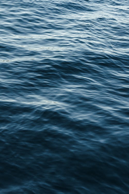 A close up of the ocean water with waves