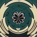 Green and White Pattern