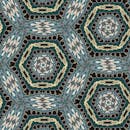 现代设计采用复杂的几何图案与千变万化的六角形风格