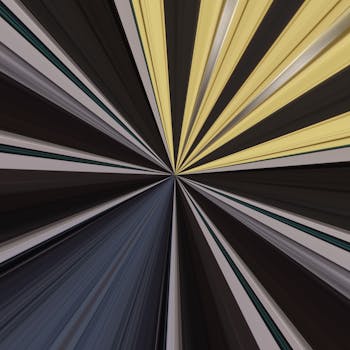 充满活力的抽象设计，融入了现代艺术元素的径向色彩