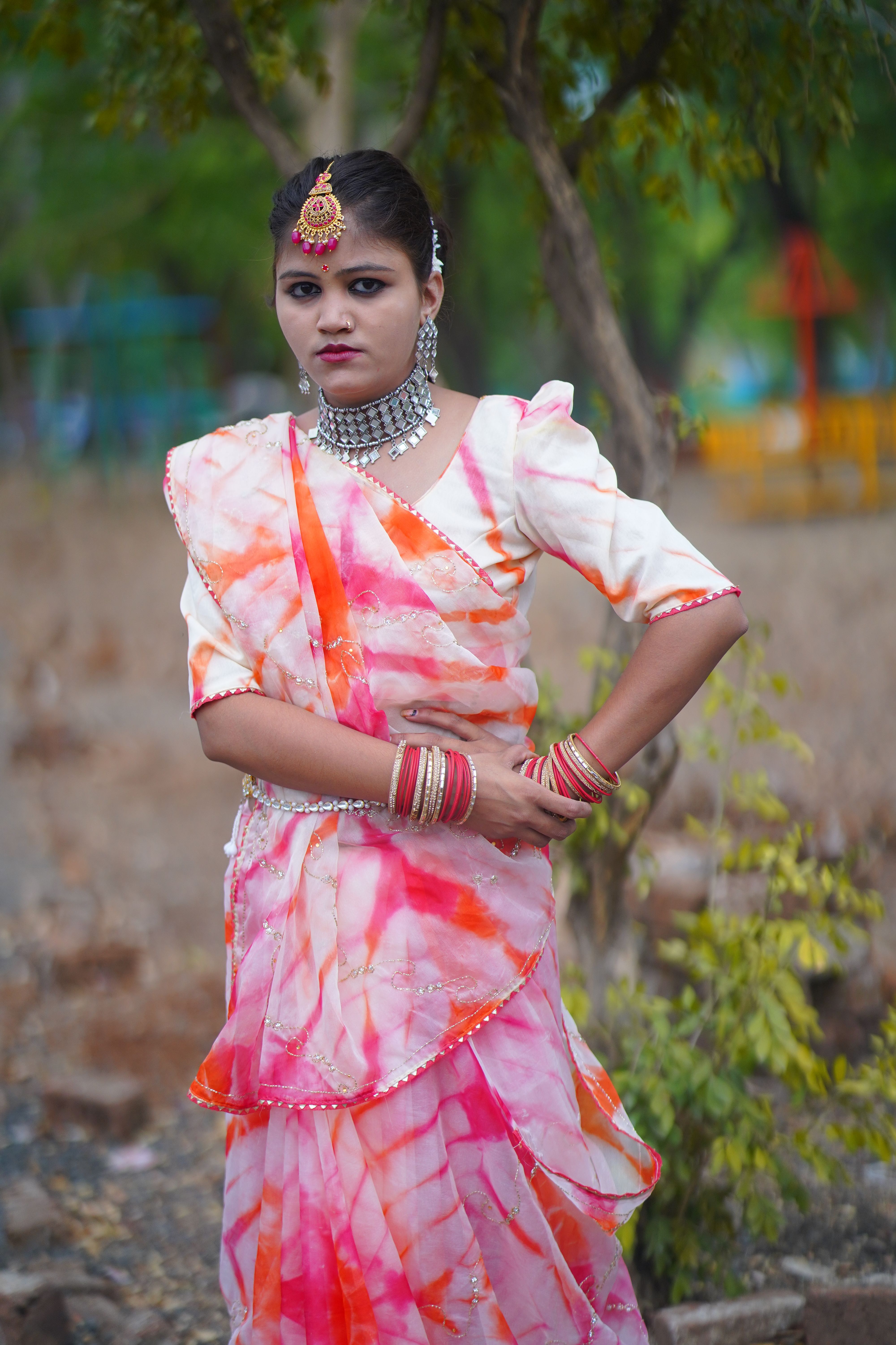 A young woman in a traditional indian dress · Free Stock Photo