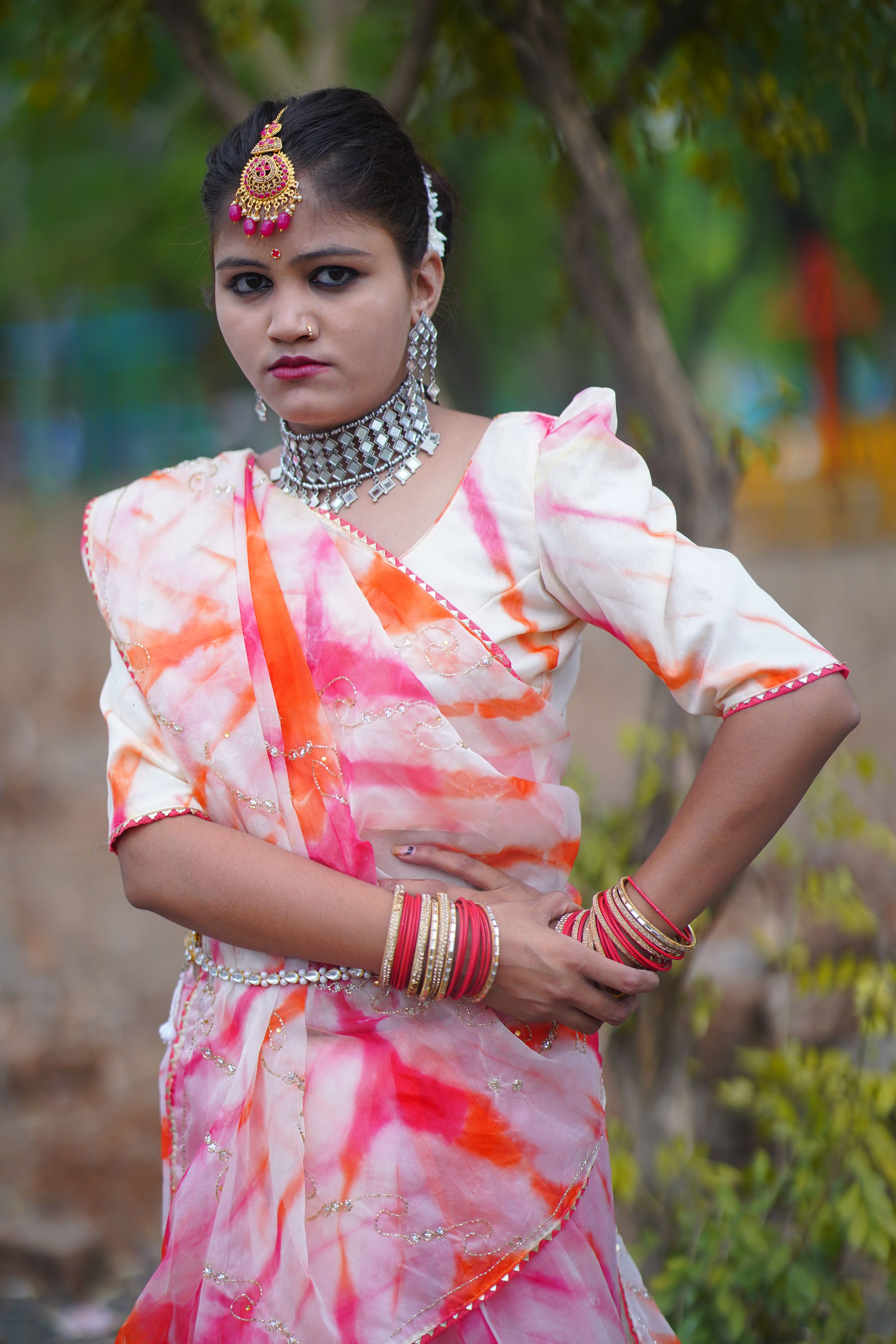 A young woman in a traditional indian dress · Free Stock Photo