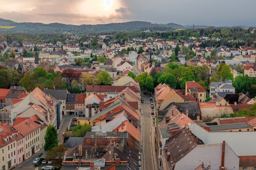 Aerial view of the city of germany