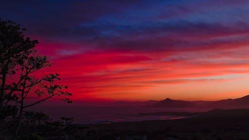 Sunrise over the Santa Comba Beach near Ferrol, Galicia