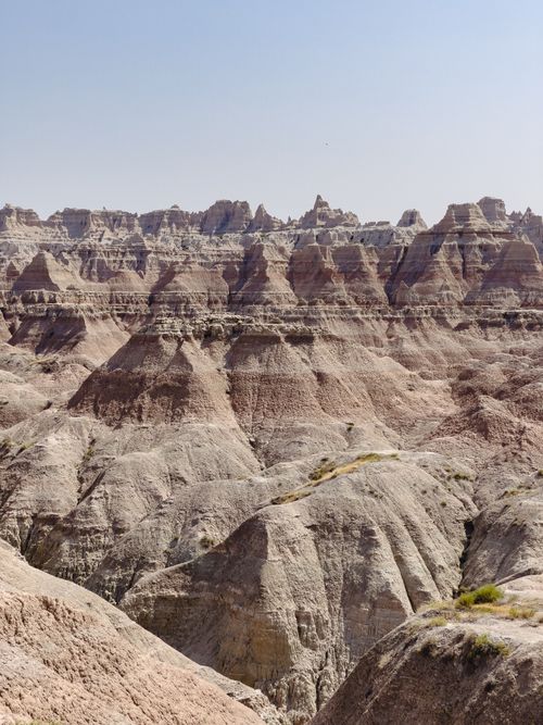 Free Explore the dramatic eroded rock formations in Badlands National Park, SD, USA. Stock Photo