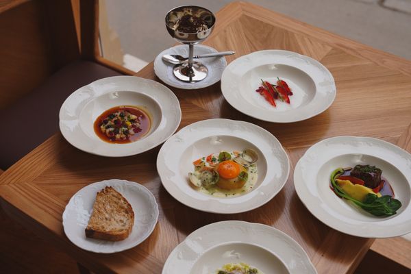Fresh ingredients on display