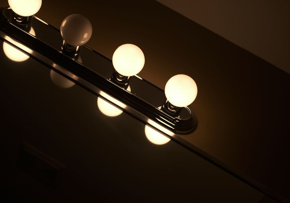 LED bathroom lighting and mirror installation