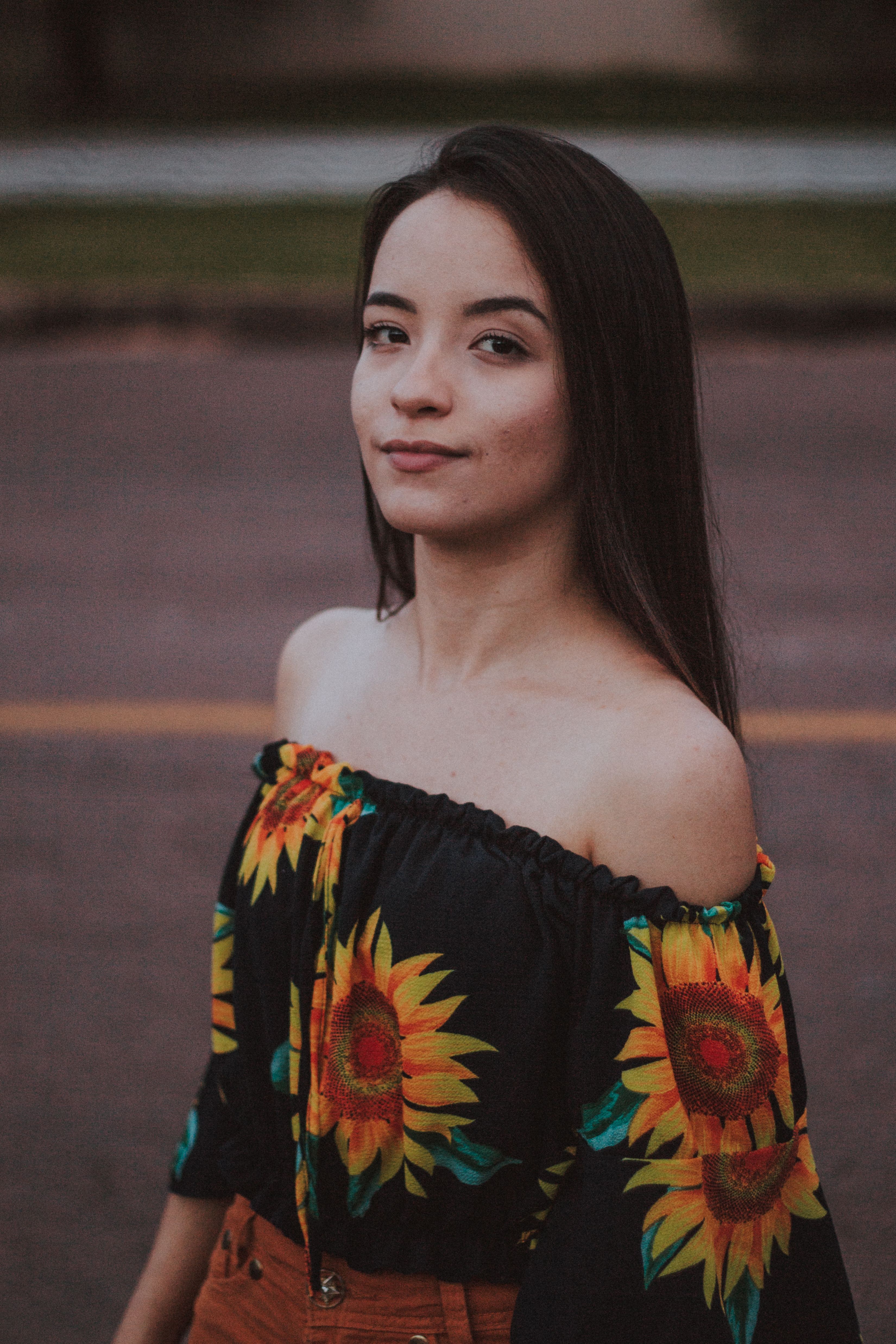 Blusa Ciganinha Floral Verde