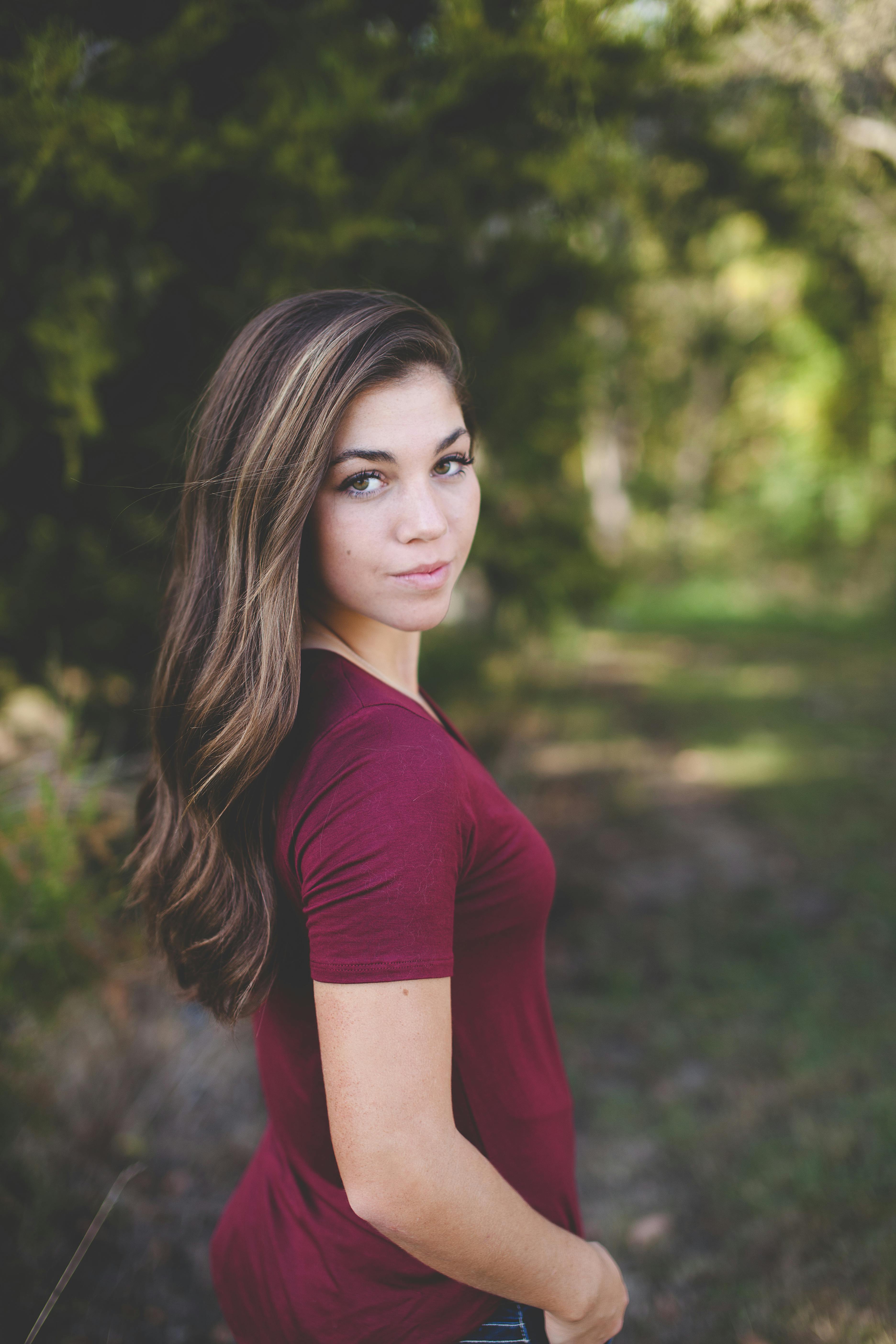 red daytime dress