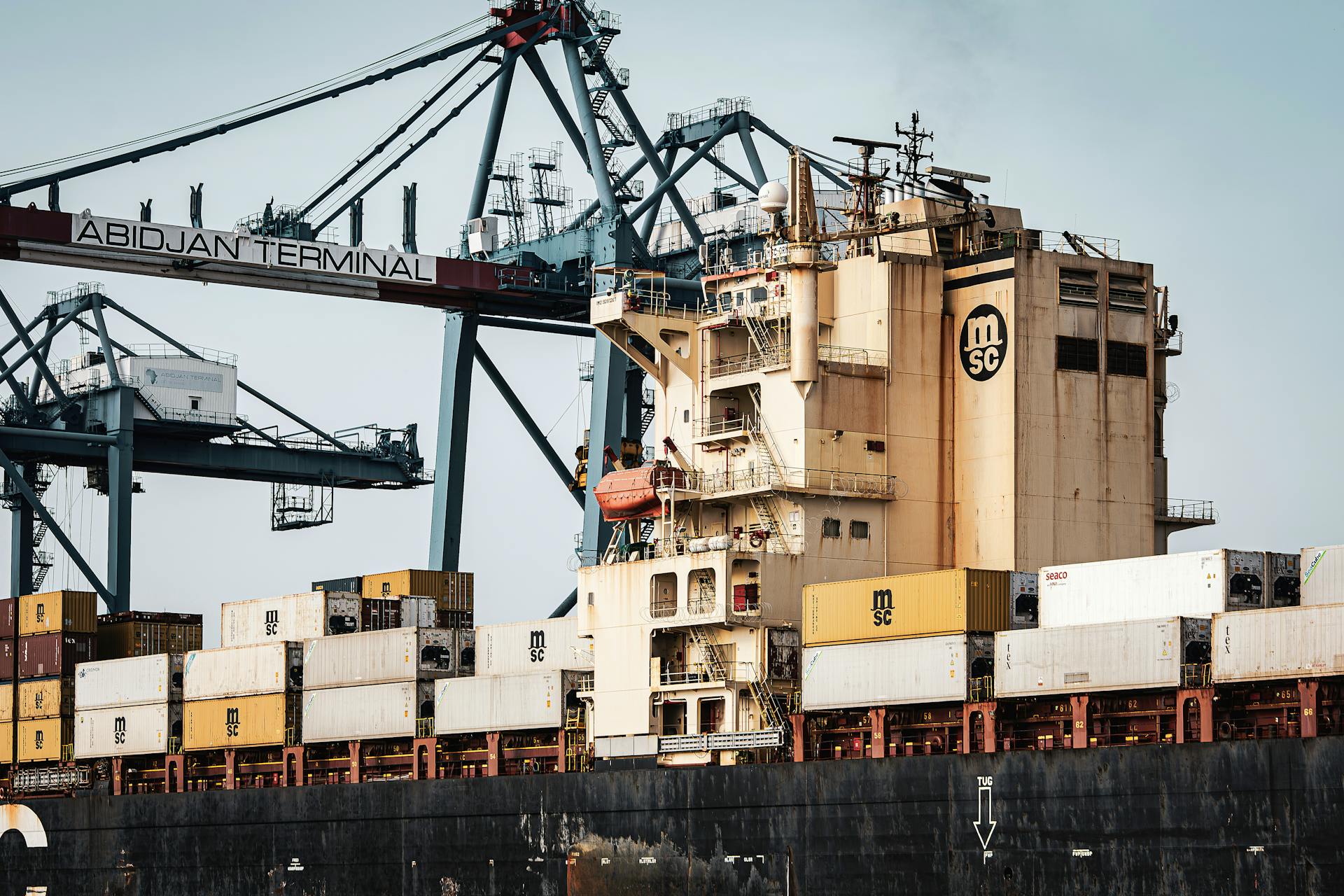 Cranes in Abidjan Terminal