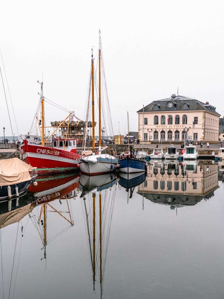 Boats On Body Of Water