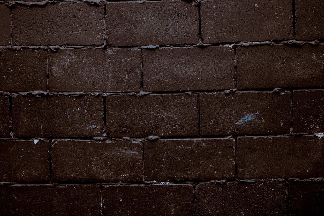 Free Brown Cinder Wall Stock Photo