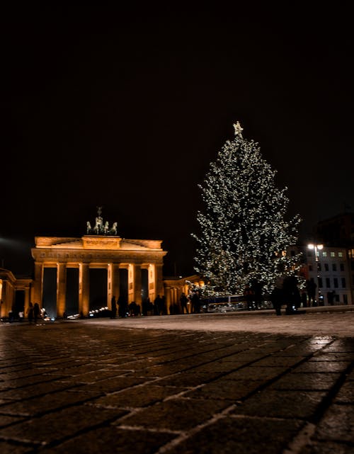 Kostenloses Stock Foto zu berlin, brandenburger tor, weihnachten
