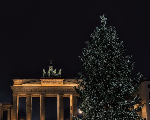 Foto d'estoc gratuïta de ambient nadalenc, berlín, brandenburger tor