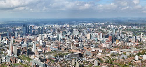 Fotobanka s bezplatnými fotkami na tému dron, manchester, mesto