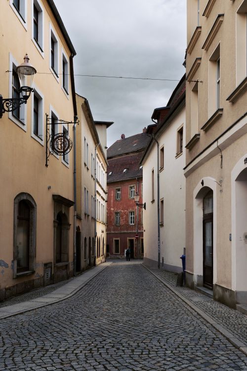 Free Explore the charming cobblestone streets and Gothic architecture of Zittau's historic old town. Stock Photo