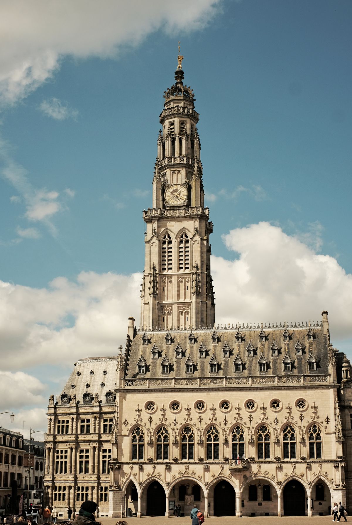 The UNESCO belfry of Arras above its Flemish town hall