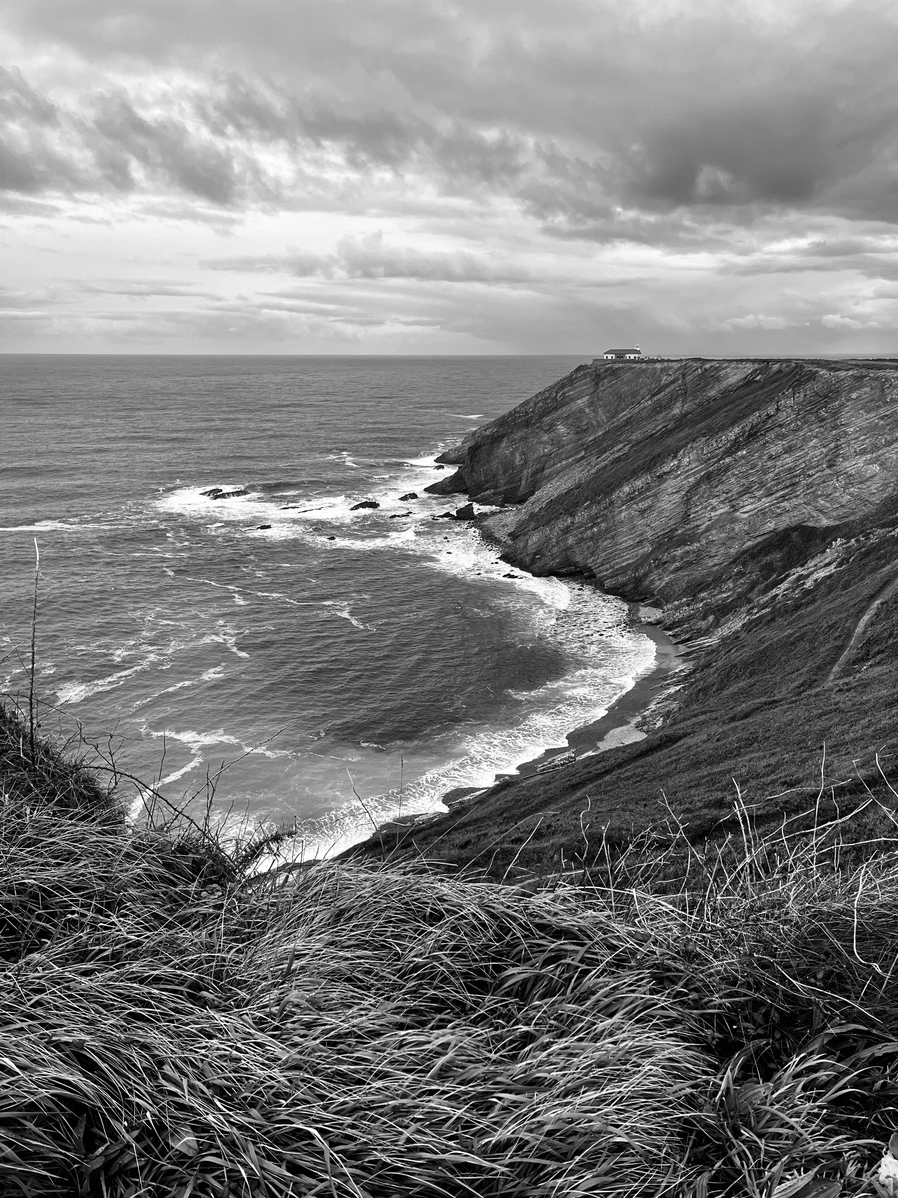 Seashore in Black and White · Free Stock Photo