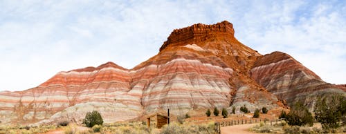 Panoramic view of rock formation in Grand Staircase Escalante in Utah