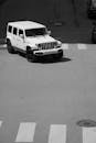 Jeep wrangler black and white