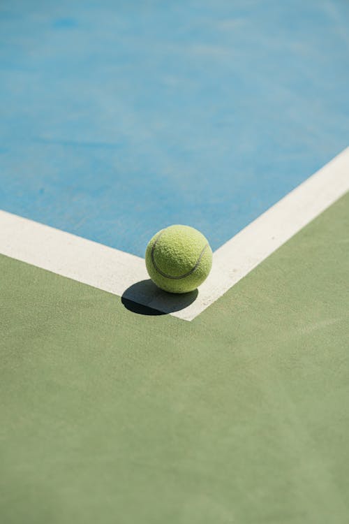 Ball on a Tennis Court 