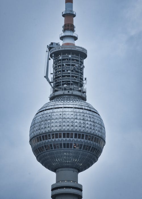 View of the Berlin TV Tower in Winter 2