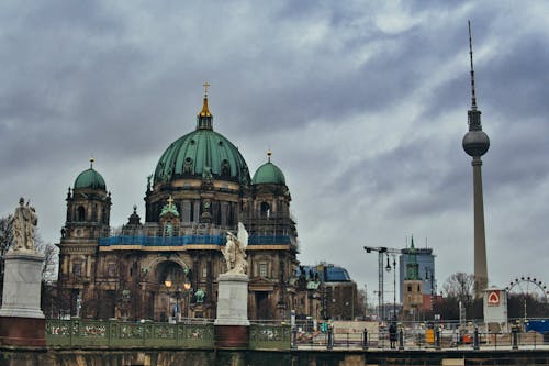 TV탑, 건축, 베를린의 무료 스톡 사진