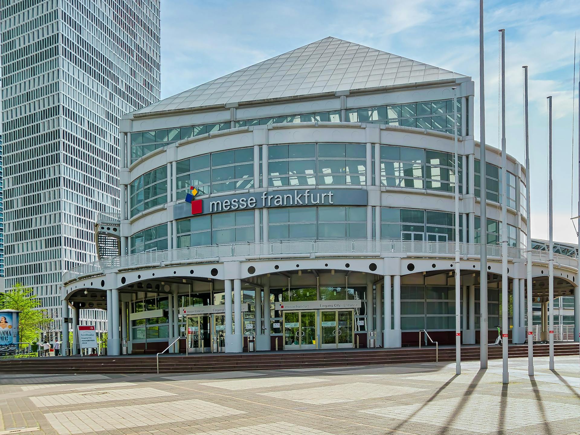 Entrance to Messe Frankfurt Trade Fair in Germany