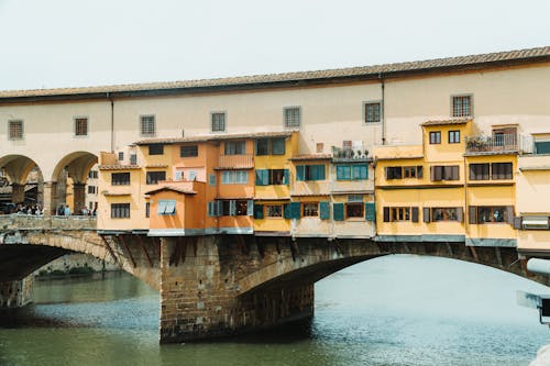 View of the Ponte Vecchio in Florence, Italy 