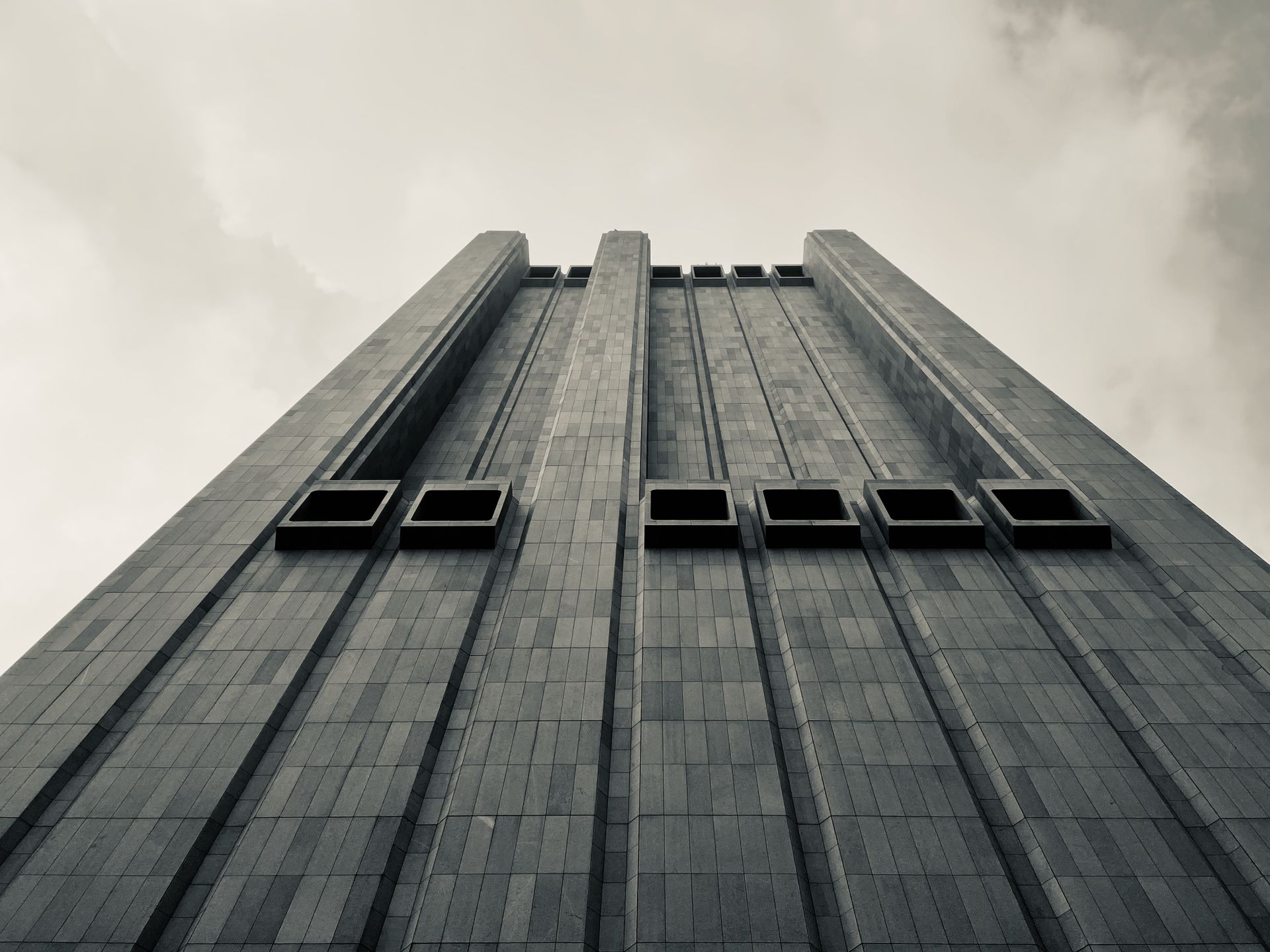 Facade of 33 Thomas Street Skyscraper in New York