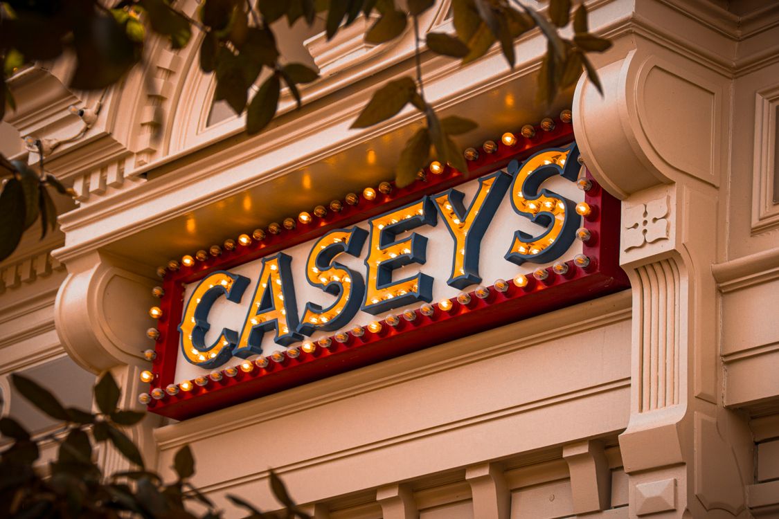 Cseys Sign Caseys Corner Sign at Disneyland Paris · Free Stock Photo