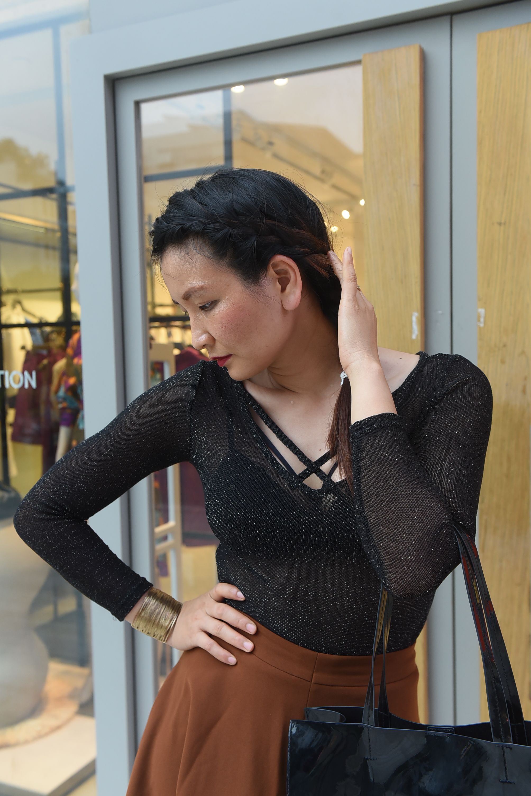 Brown Skirt and Top