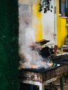 Man Grilling Outdoor