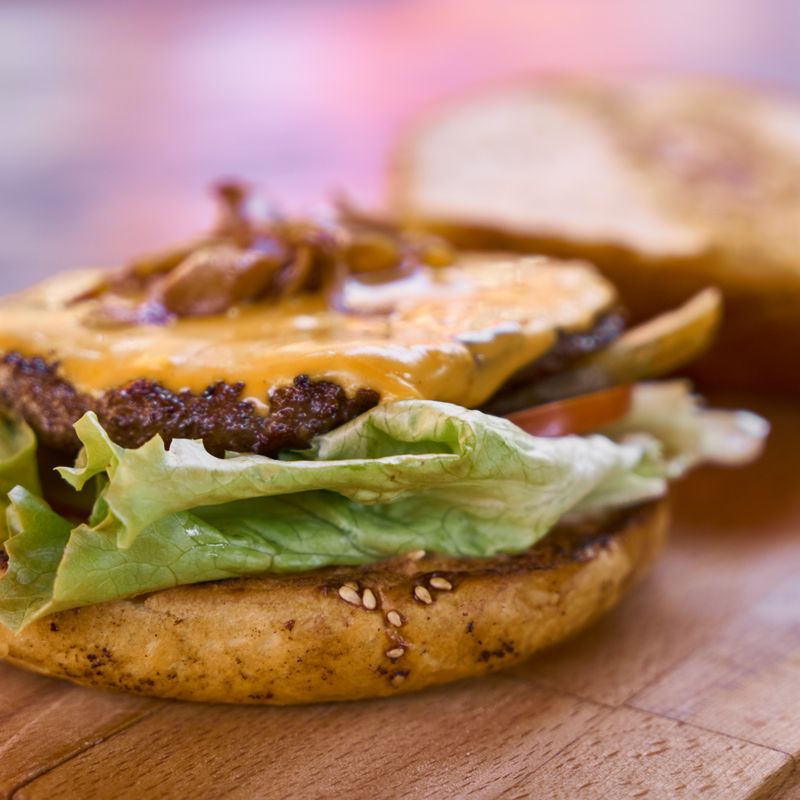 BBQ Beef Burgers with Caramelized Onions