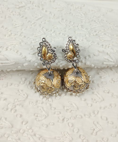  dual tone  earrings