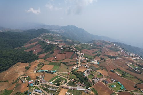 Foto profissional grátis de aéreo, agricultura, água