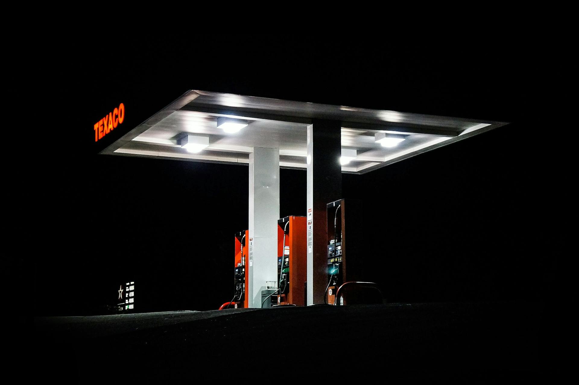 Photo of Gas Station During Evening