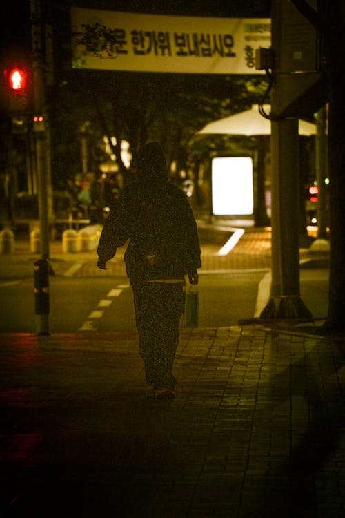 Бесплатное стоковое фото с городской, Красный свет - стоп-сигнал, ночь