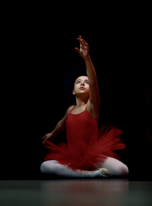 Free Girl Wearing Red Tutu Stock Photo