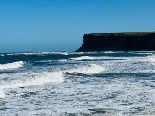 Free stock photo of beach waves, blue ocean, blue sky Stock Photo