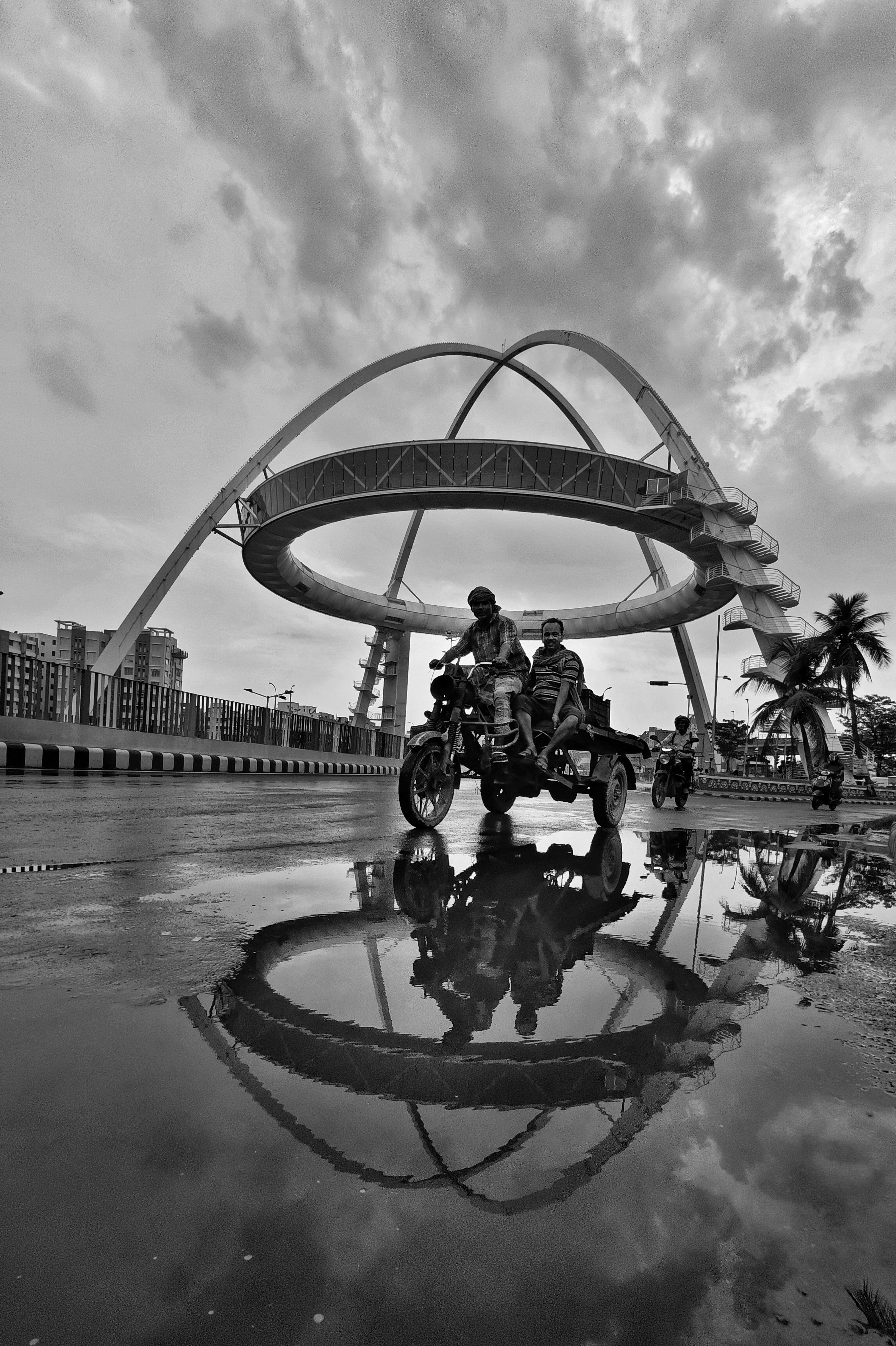 Black and White Photo of a