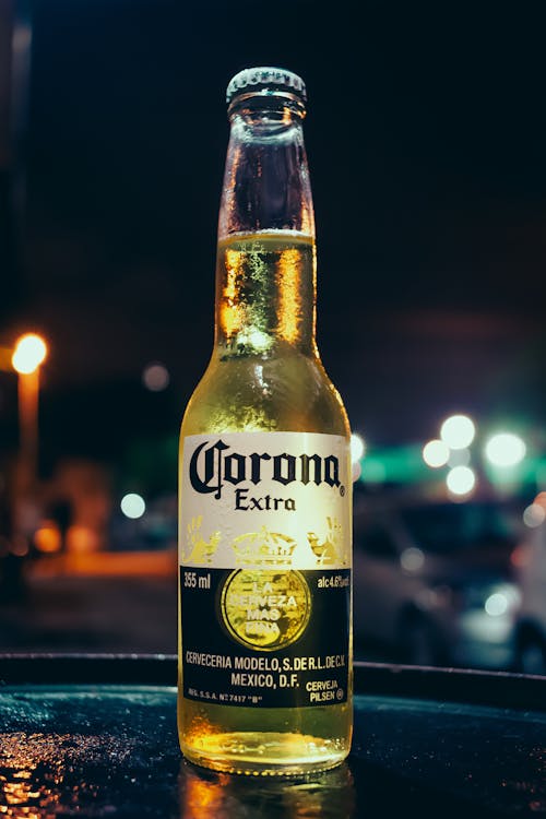 Free Corona Extra Beer Bottle Stock Photo