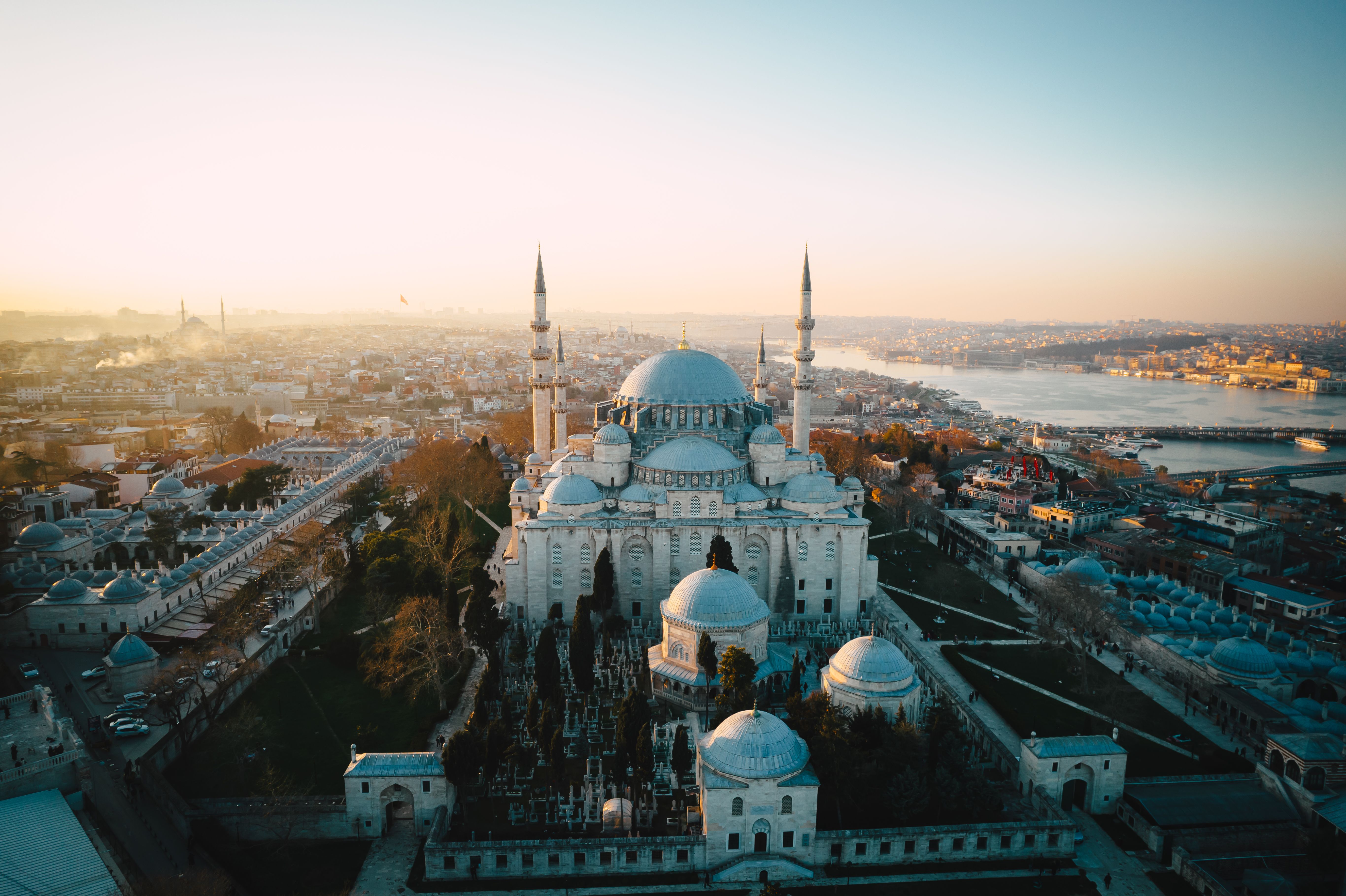 The Süleymaniye Mosque in Istanbul, designed by the architect Mimar Sinan