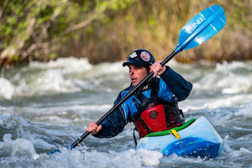 Man Water Rafting