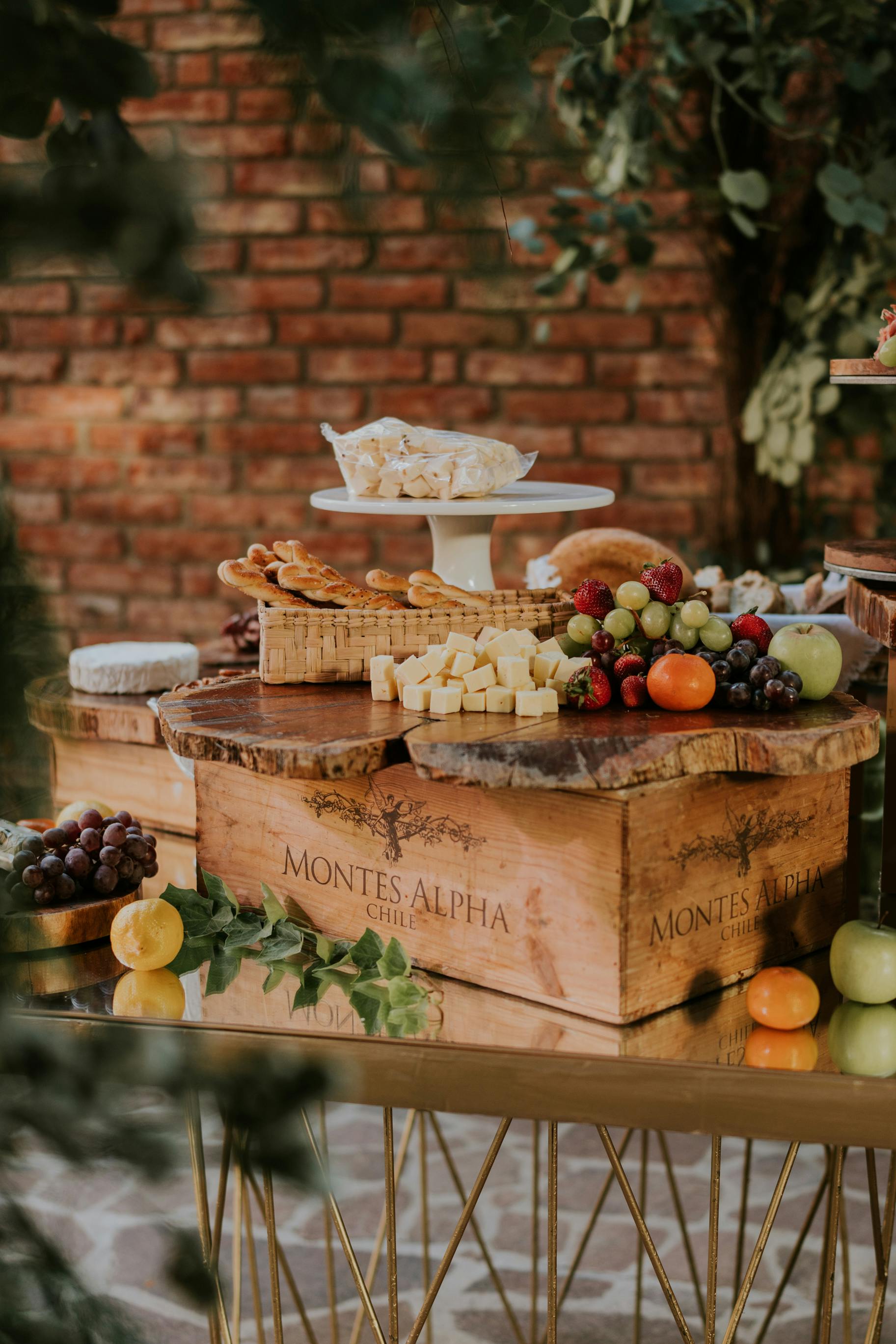 abundance of fruit and vegetables on table