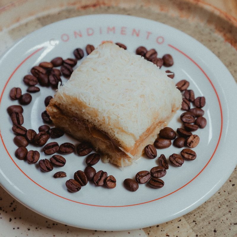 Instant Pot Mung Bean and Jaggery Breakfast Cake with Grated Coconut