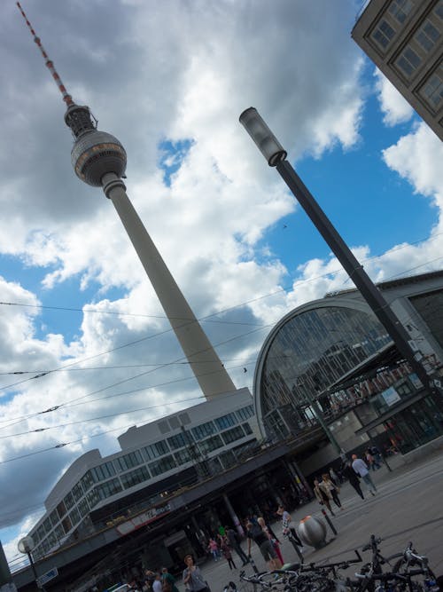 alexander platz, Berlin, Fernsehturm içeren Ücretsiz stok fotoğraf